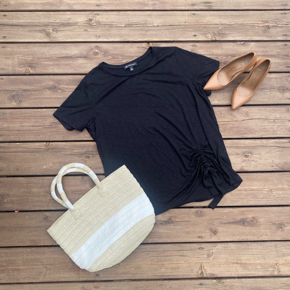 INC International Concepts Plus Black Blouse, 2X